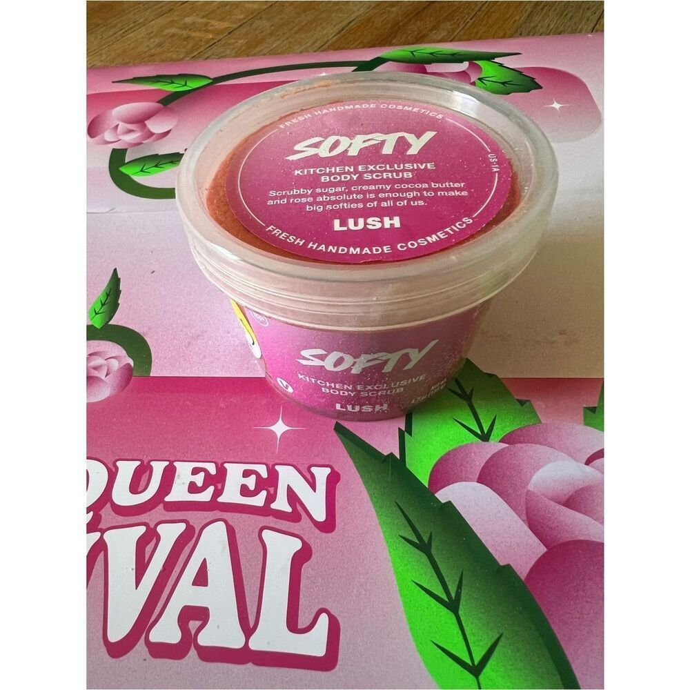 LUSH Softy Pink Kitchen Exclusive Body Scrub - 4.5 oz BRAND NEW SOLD OUT